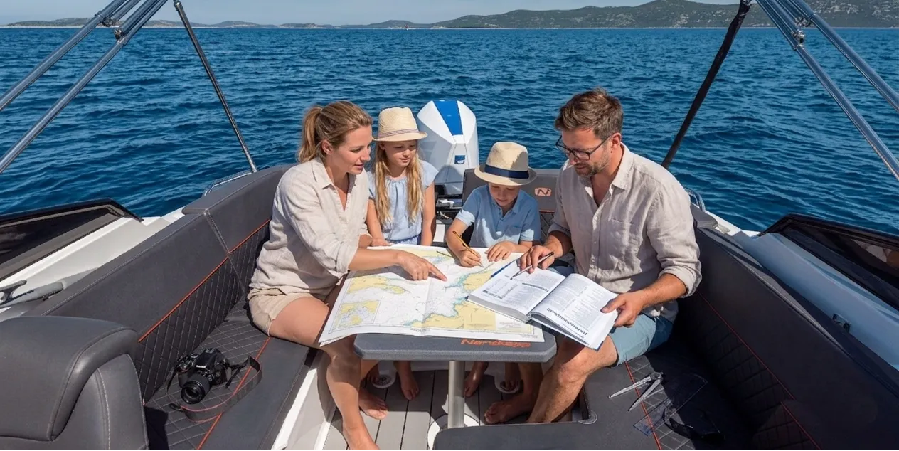 Törnplanung für sicheres Navigieren mit einem Boot