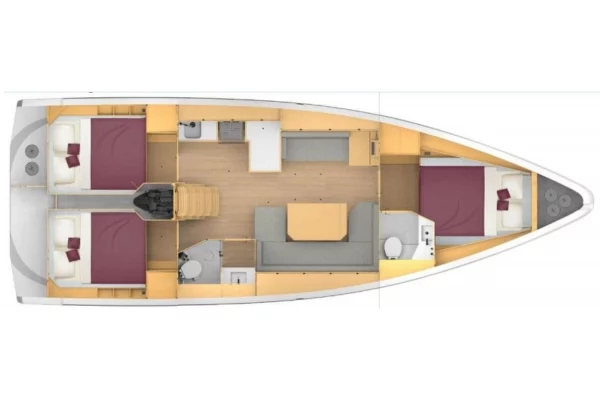 Bavaria C42 Layout