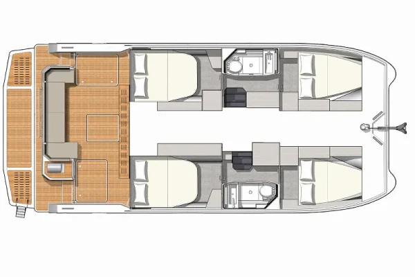 Layout Fountaine Pajot MY4.S