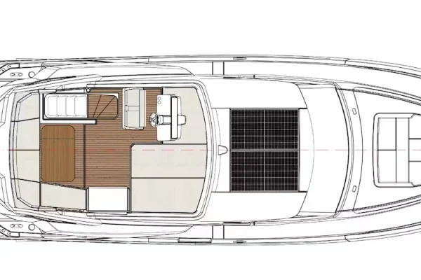 Greenline 48 Fly layout