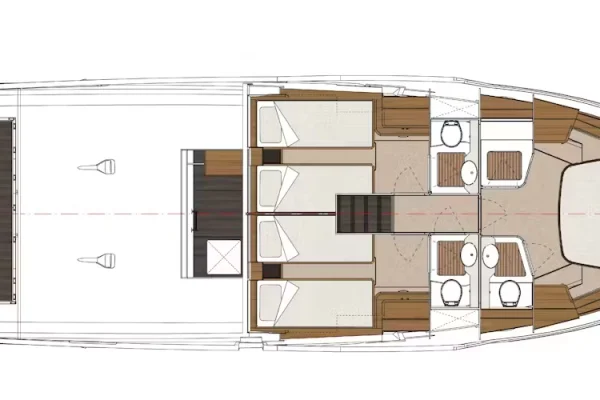 Greenline 48 Fly layout
