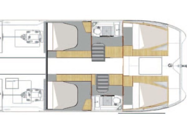 Fountain Pajot MY 37 - Floorplan