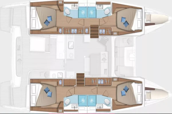 Katamaran Lagoon 46 in Kroatien