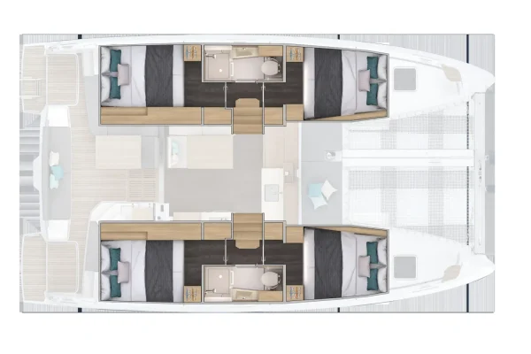 Layout Lagoon 38-LowerDeck