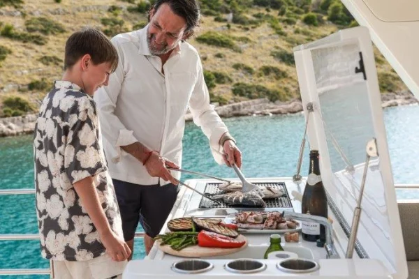 Greenline 58 fly grill