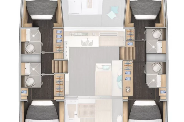 Lagoon 43 layout