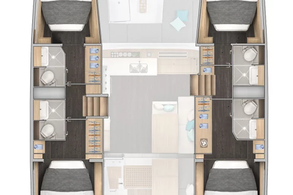 Lagoon 43 layout